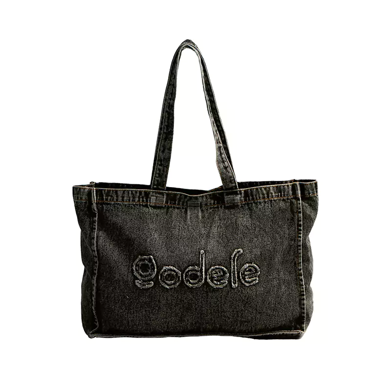 Vasket denim taske